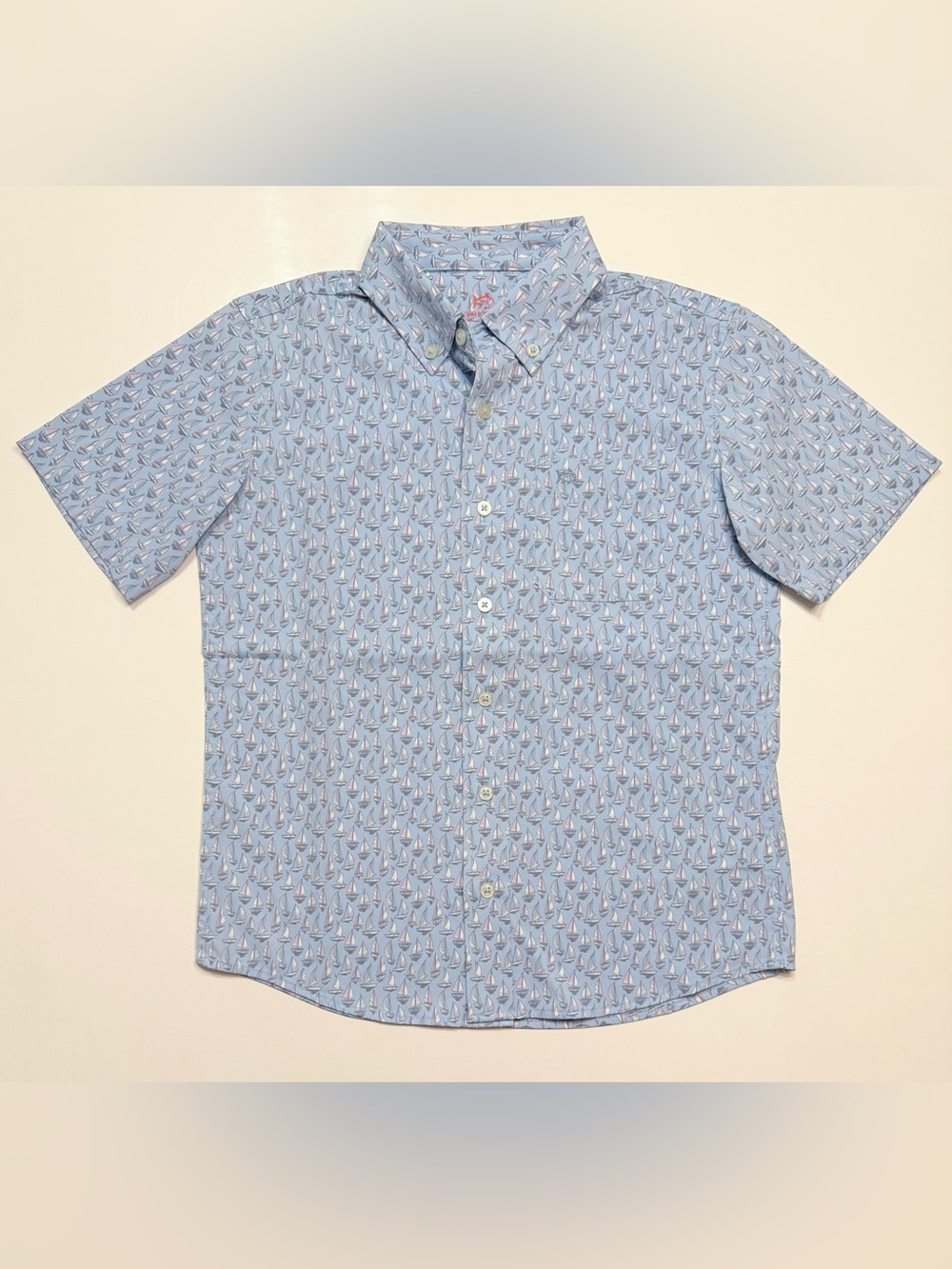 Southern Tide Boys Intercoastal Forget A-Boat It Sport Shirt - Med (8-10)